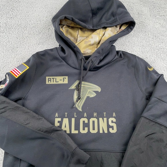 Nike Tops - Atlanta Falcons Hoodie Womens Medium Black NFL Football Salute To Service Nike